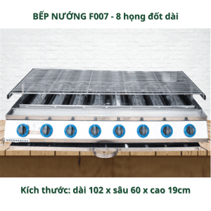 BẾP NƯỚNG 8 HỌNG ĐỐT DÀI
