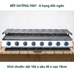 BẾP NƯỚNG 8 HỌNG ĐỐT NGẮN