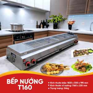 BẾP NƯỚNG THỊT XIÊN DÙNG GAS T160