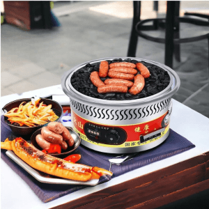 BẾP NƯỚNG XÚC XÍCH BẰNG ĐÁ DÙNG ĐIỆN – D001