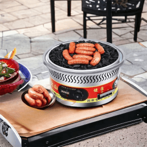 BẾP NƯỚNG XÚC XÍCH BẰNG ĐÁ DÙNG ĐIỆN – D003