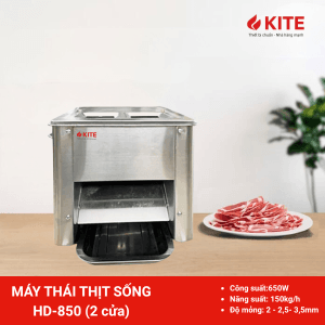 MÁY THÁI THỊT HD-850 2 CỬA DAO