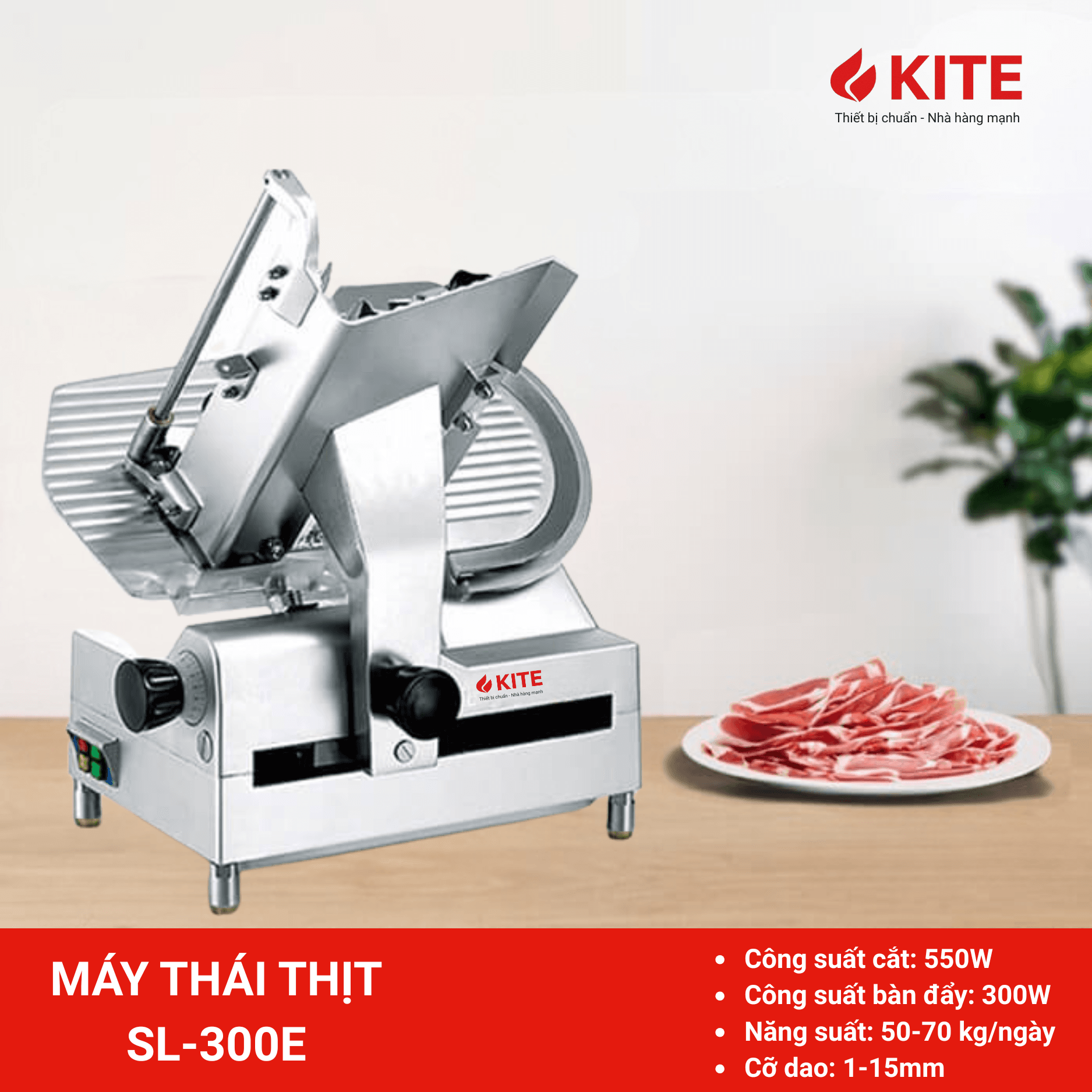 MÁY THÁI THỊT TỰ ĐỘNG SL300E